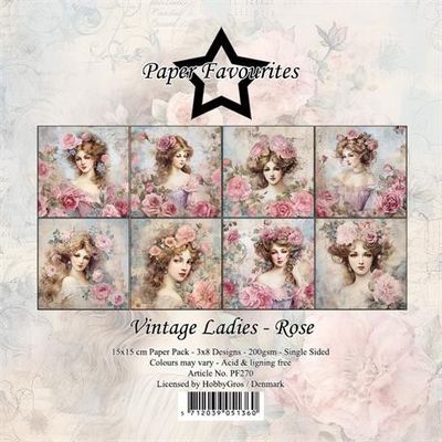 Paper Favourites Paper Pack "Vintage Ladies - Rose"