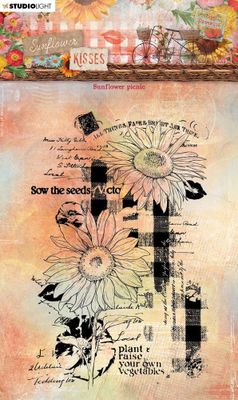 Studio Light Sunflower Kisses Clear Stamp Sunflower Picnic
