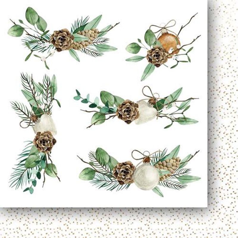 Paper Heaven - White as Snow  - Flowers & Ornaments 6 x 6