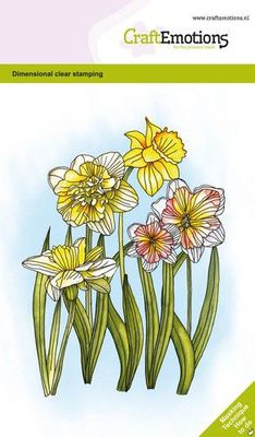 CraftEmotions clearstamps A6 - Daffodil