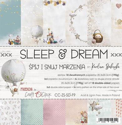 Craft O'Clock - Paper Collection Set 8"*8" Sleep & Dream