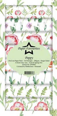 Paper Favourites - Slim Card - Poppy