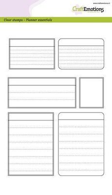 CraftEmotions clearstamps A5 - Planner Essentials Frames