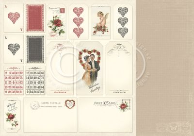 Pion Design - To my Valentine 12 x 12 - Tags