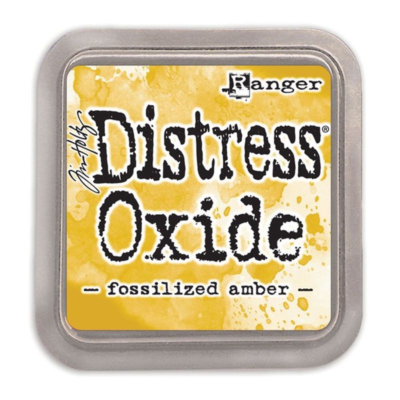 Distress oxide ink pad - Fossilized amber