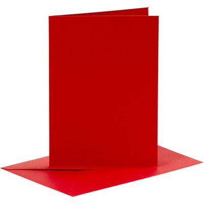 Kort & Kuvert - Röd