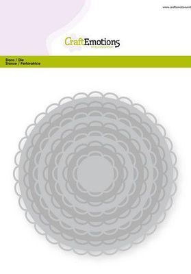 CraftEmotions Big Nesting Die - Circles Scalop XL Open
