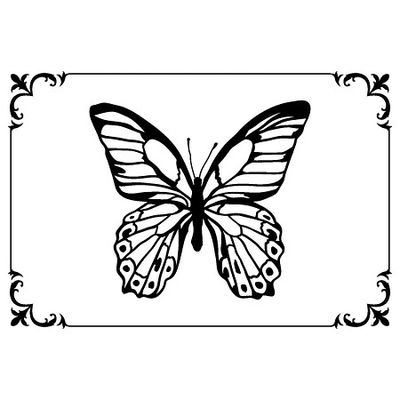 Kaisercraft Embossingfolder - Framed Butterfly