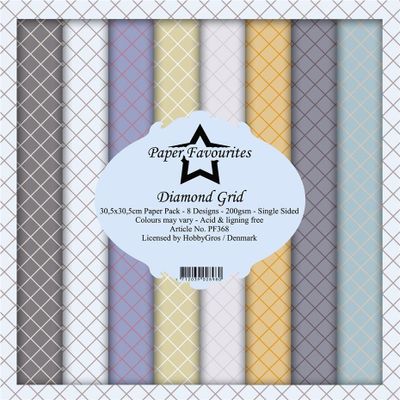 Paper Favourites - Diamond Grid Paperpack 12' x 12