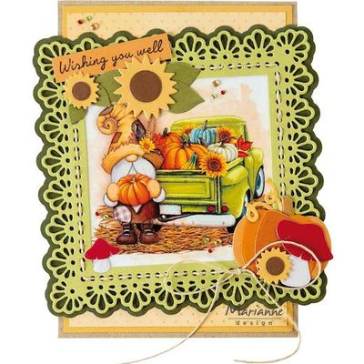 Marianne Design A4 Sheets "Gnomes - Pumpkins"