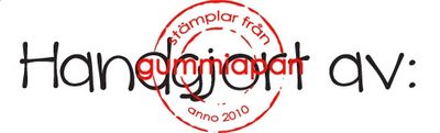 Gummiapan stämpel - Handgjort av: