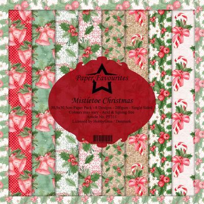 Paper Favourites - Mistletoe Christmas Paperpack 12' x 12
