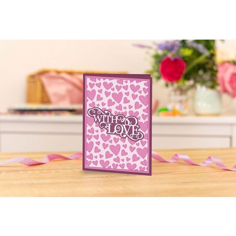 Crafter's Companion Confetti Hearts Patterned Stencils