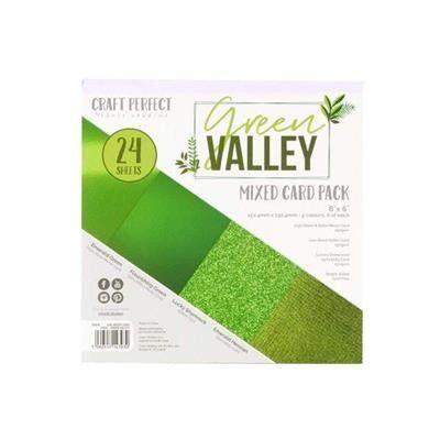Tonic Studios Craft Perfect 6x6 Card Packs "Green Valley"