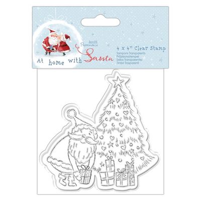 Docrafts Papermania Clearstamp - At home with Santa - Tree