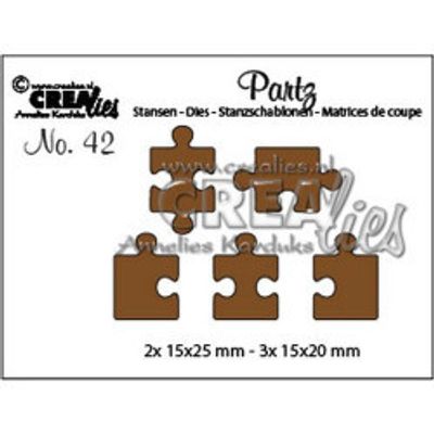 Crealies Partzz Dies - 5 x jigsaw small