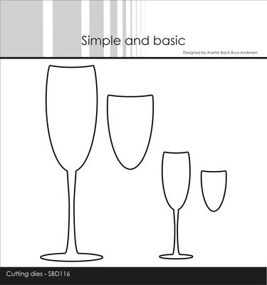 Simple and Basic die "Champagne glas"