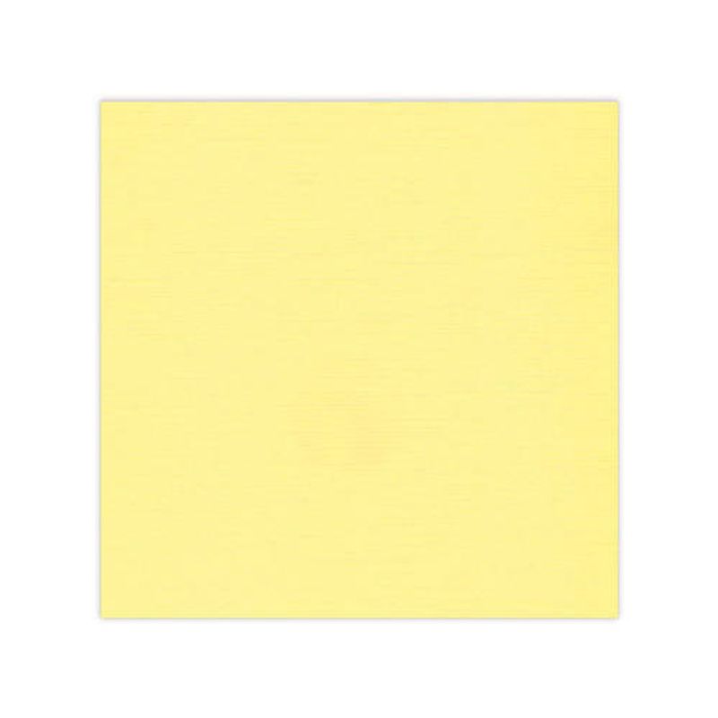 Linnen Cardstock - 30.5 x 30.5 - Yellow