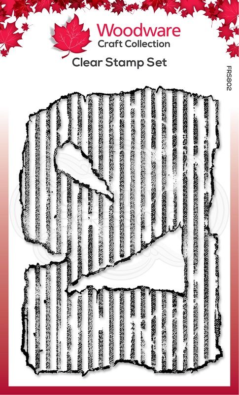 Woodware Clearstamp - Torn Cardboard