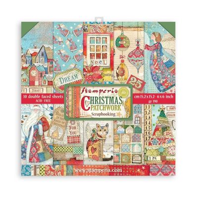 Stamperia Christmas Patchwork 6x6 Inch Paper Pack