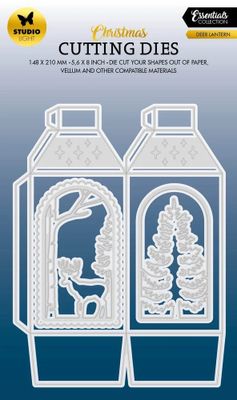 Studio Light Deer Lantern Christmas Essentials Cutting Dies