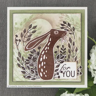 Woodware Clearstamp - Hare in the Middle