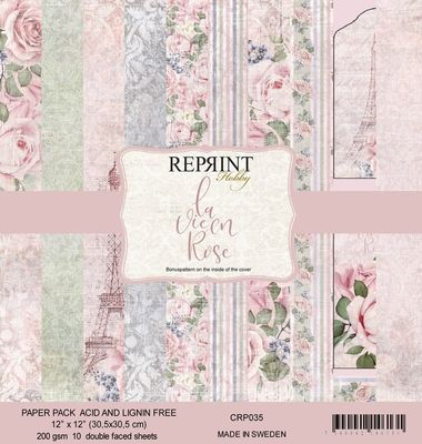 Reprint Hobby Paperpack 12 x 12 - La Vie En Rose Collection