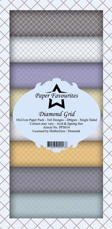Paper Favourites - Slim Card - Diamond Grid