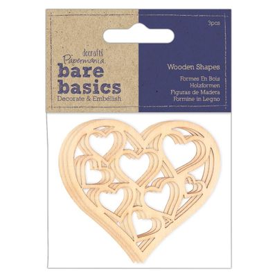 Docrafts Papermania - Wodden Shapes - Heart