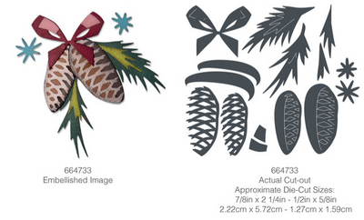 Sizzix/Tim Holtz Thinlits Die ”Festive Trims, Colorize”