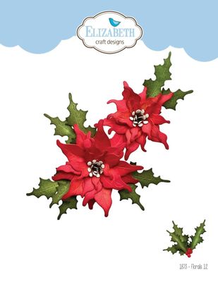 Elizabeth Craft Designs Dies - Florals 15 - Poinsettia