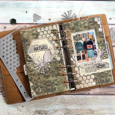 Elizabeth Craft Designs Dies - Sidekick Essentials 13 - Hexagon Insert