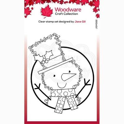 Woodware Clearstamp -Festive Fuzzies - Mini Snowman