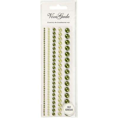 Vivi Gade - Half Pearls - Green