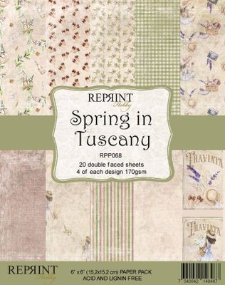 Reprint Paperpad 6' x 6' - Spring in Tuscany