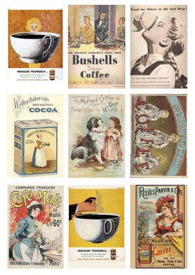 Reprint Hobby Klippark - Cutouts Vintage Coffee