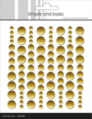 Simple and Basic Enamel Dots Metallic Gold Matte