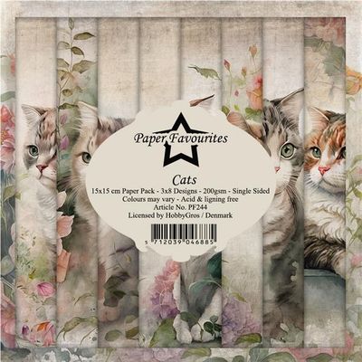 Paper Favourites - Cats Paperpack 6' x 6'