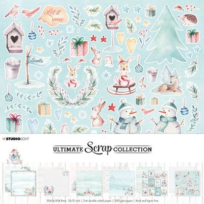 Studio Light Ultimate Scrap Collection 12x12 Inch Paper Pack Christmas