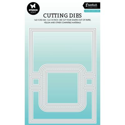 Studio Light Squared Swing Card Essentials Cutting Dies