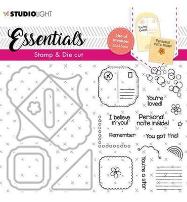 Studio Light Essentials - Stamp & Die Cut Square Fancy