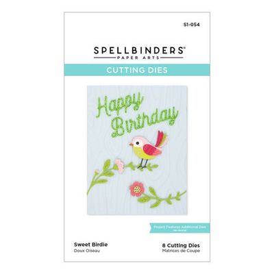 Spellbinders Sweet Birdie Etched Dies