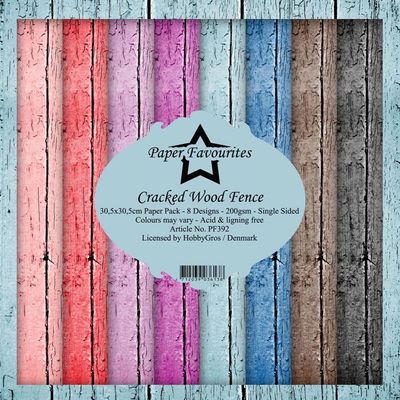Paper Favourites - Cracked Wood Fence Paperpack 12' x 12