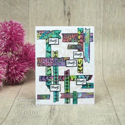 Woodware Clearstamp - Scrap Washi