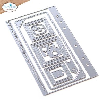 Elizabeth Craft Designs Dies - Planner Essentials  39 - Torn Paper Page With Frames