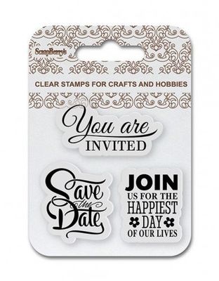 ScrapBerry's Clearstamp - Save the Date