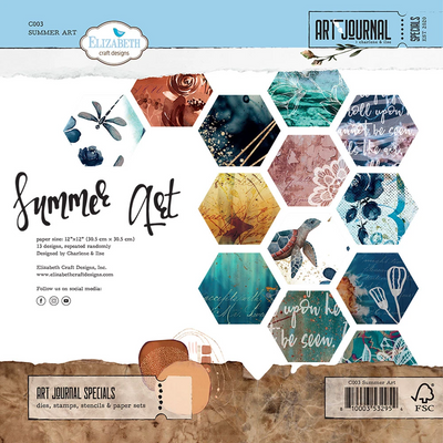 Elizabeth Craft Designs - Summer Art Paper pack 12' x 12'