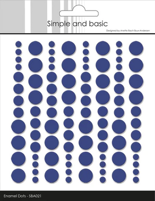 Simple and Basic Enamel Dots ”Royal Blue”