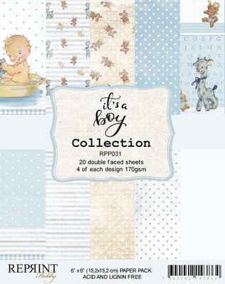 Reprint Paperpad 6' x 6' - it's a boy Collection