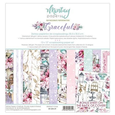 Mintay Papers - Graceful Paperpad 12' x 12'